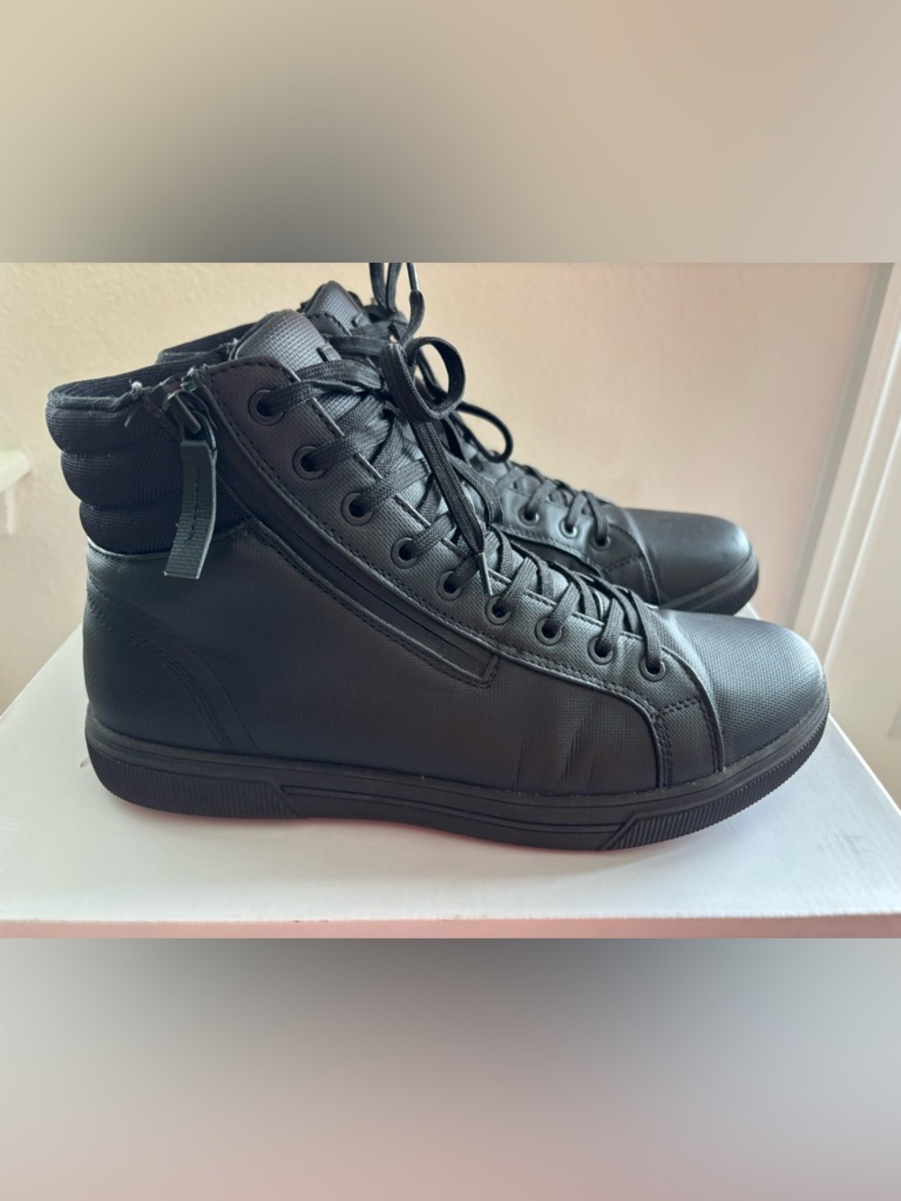 Men's Aldo Black High-Top Casual Sneakers